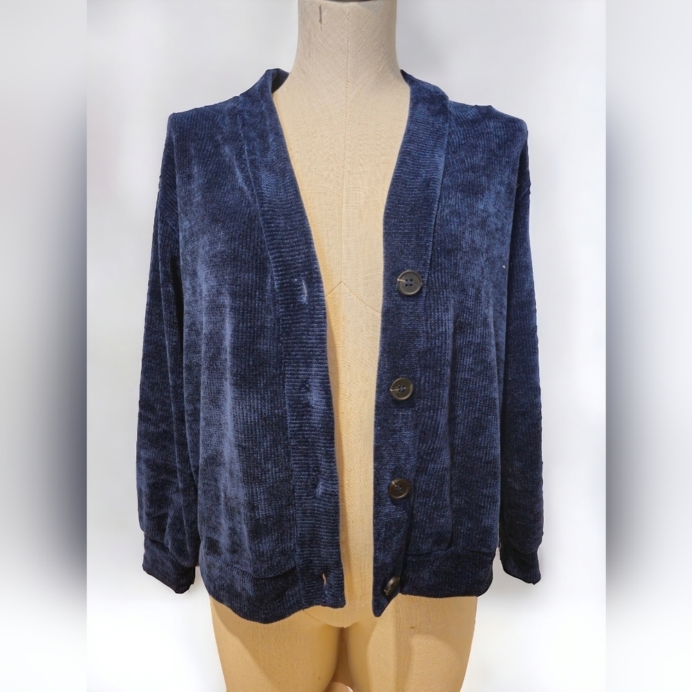 3rd + Malt Women's Button Sweater Blue Size M